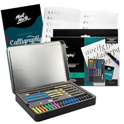 MONT MARTE Kit de Caligrafia - 32 piezas - Perfecto para Principiantes - Incluye: 4x Plumas, 5x Plumines y mucho más - Gran introducción a la Caligrafía y Handlettering | Ya disponible en tu tienda friki favorita! En mundofriki.es!
