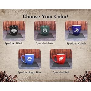 Personalizedhandengravedspeckledbistromugs15oz  Urban Country Home Decor Personalized hand engraved speckled bistro mugs 15oz  urban country home decor