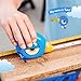 Handy Famm Blue Measuring Tape and Safety Glasses Double Bundle, 2 Lightweight Scratch Resistant Protective Eyewear for Children and 2 8Ft Animal Shaped Kids Tape Measurers