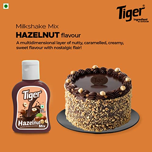Image of TIGER Hazelnut Milkshake Mix 20Ml, Vegetarian