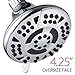 AquaDance High-Pressure 6-setting 4.15-inch Shower Head for the Ultimate Shower Spa Experience! / Officially Independently Tested to Meet Strict US Quality & Performance Standards