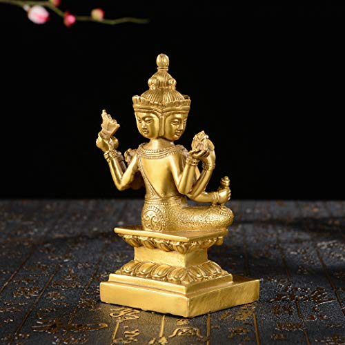 Estatua de Buda de Latón Artesanal con 4 Caras miniatura 7