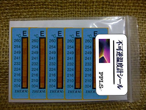 Amazon 487 Ppls 不可逆温度計 シール 10段階 132 1 5枚 1シート 温度計 産業 研究開発用品 通販