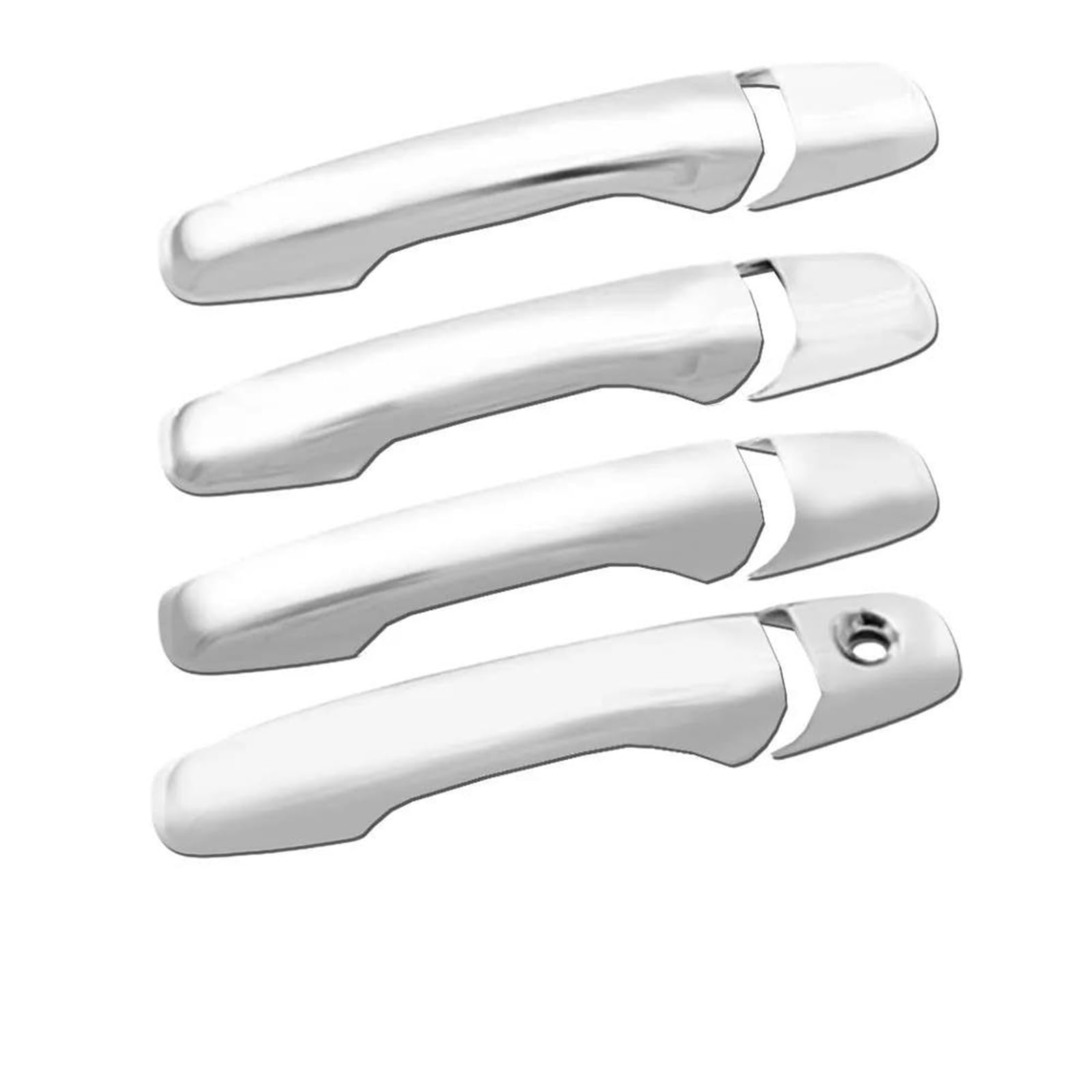 Yytemd Chrome Silver Cover Exterior Door Handle Car Accessories For Ford For Edge 2005-2016 Chrome(Chrome Silver)