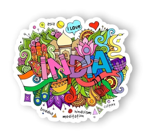 Image of India Acrylic Fridge Magnet - UV Textured Printed, Stylish Multicolor Magnet for Fridge, Wardrobe & Metal Surfaces, Pack of 1 (India)