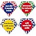 Baby Bandana Drool Bibs Unisex Modern for Boys & Girls 4-Pack Absorbent 100% Cotton Cute Baby Shower Gift Set