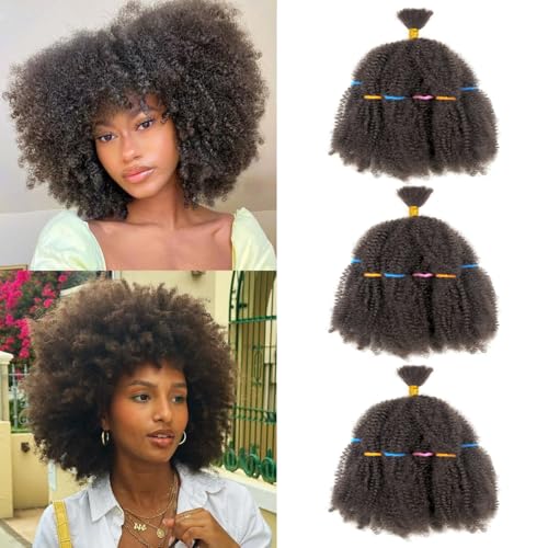 Springy Afro Kinky Hair Curly Twist Crochet Hair Pre-Separated for Cuban Twist Hair Marley Braiding Hair Faux Locs Crochet Synthetic Hair Extensions for Women Girls (4#, 14inch)