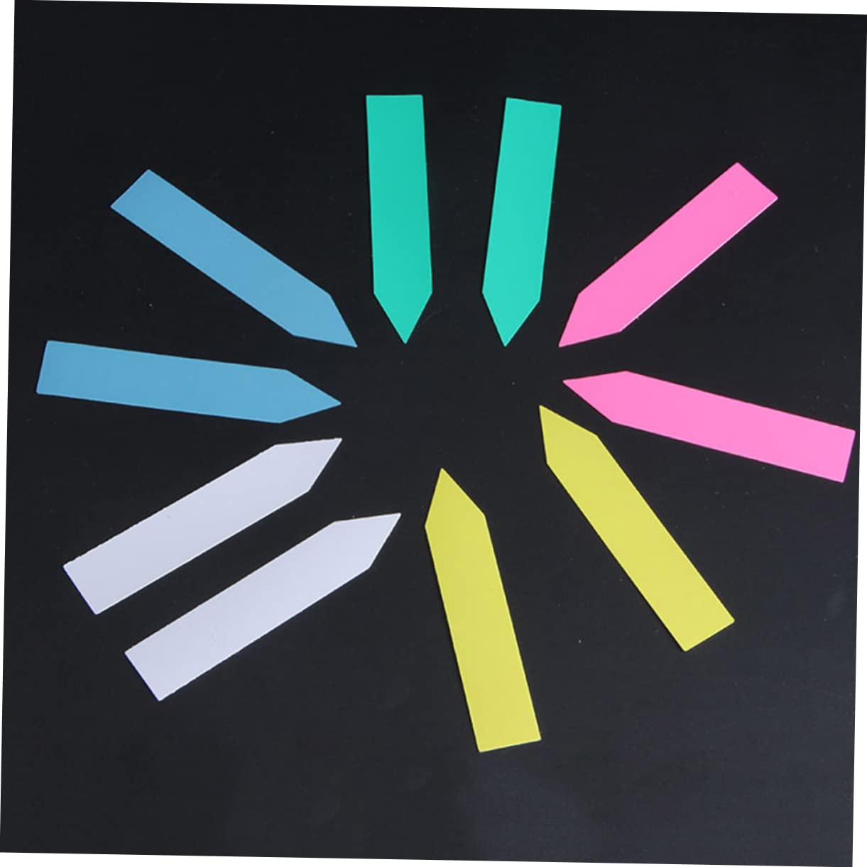 Etichette per Piante in Plastica 10x2cm Bianche 1000 Pezzi | Altamente Visibili, Facili da Scrivere e Usare, Impermeabili, per Orto e Giardino Botanico