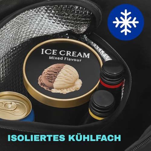 Allyson® Einkaufstrolley Klappbar, Einkaufswagen mit 56L Kapazität & Wasserdichter Tasche,...