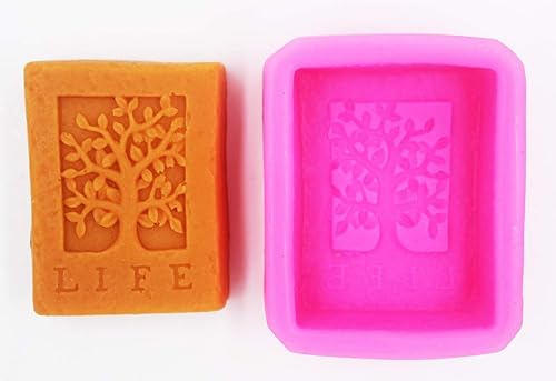 Miniatura 5 de Life Tree - Moldes de jabón de silicona, moldes para manualidades, molde de Longzang hecho a mano (S216)