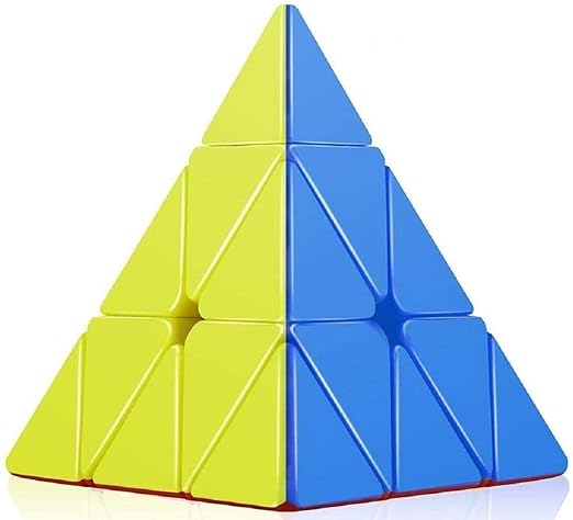 Webby High Speed Pyramid Stickerless Triangle Rubik Cube Puzzle