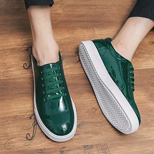 Zapatos de vestir para hombre en verde con elegante patrón floral oxford 2