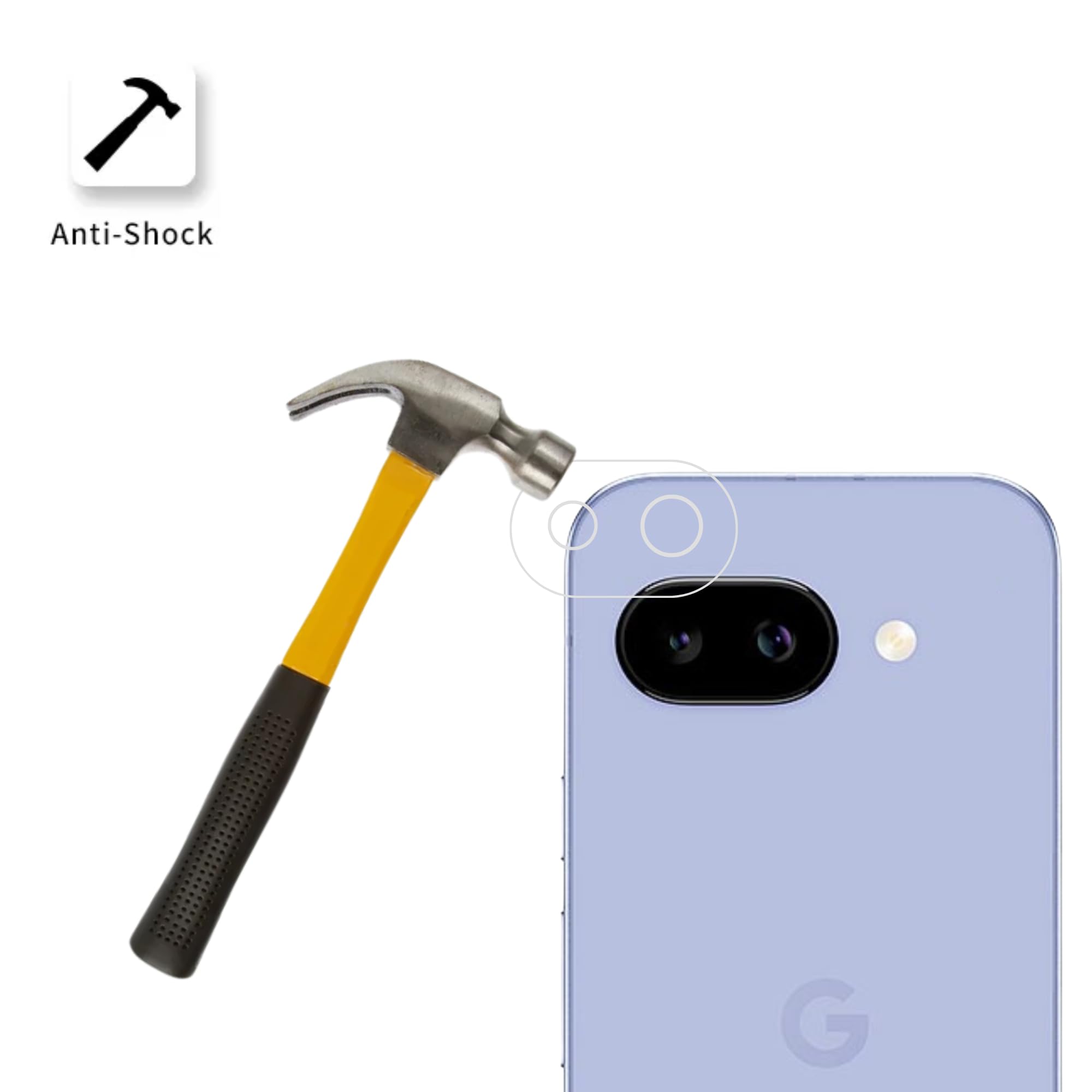 Protezione In Vetro Temperato Per Fotocamera Google Pixel 9A – 3 Pezzi, Durezza 9H, Antigraffio E Anti-impronta, Trasparente, Senza Bolle