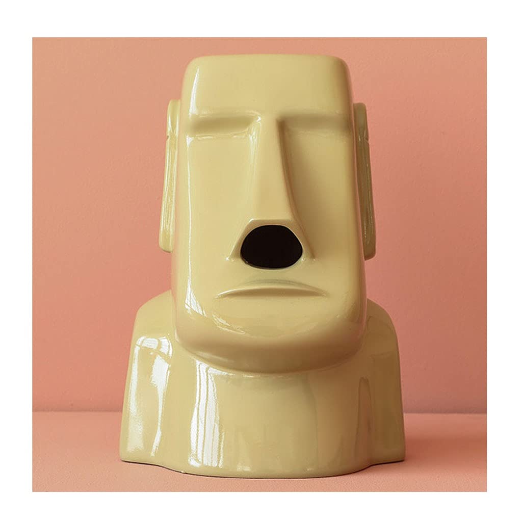 Pudełka na chusteczki, pojemnik do przechowywania, serwetnik stołowy, kreatywna kamienna statua Wielofunkcyjny nowoczesny design Domowy salon do przechowywania tkanek (kolor: C) (Color : B)