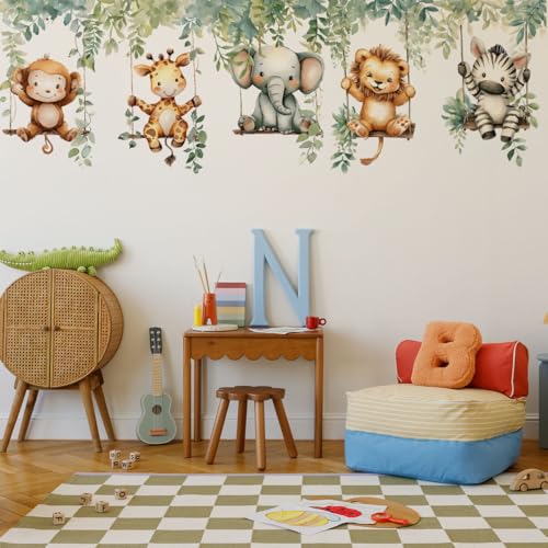 Vinilos Decorativos Animales Selva para Pared Infantil miniatura 3