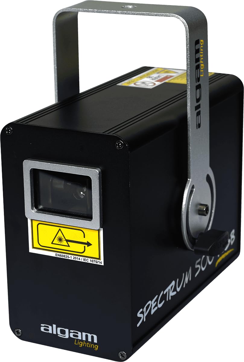 ALGAM LIGHTING - SPECTRUM 500 RGB -Laser d'animation multicolore 500mW RGB - Laser Class 3B - IP20-260 x 260 x 150 mm