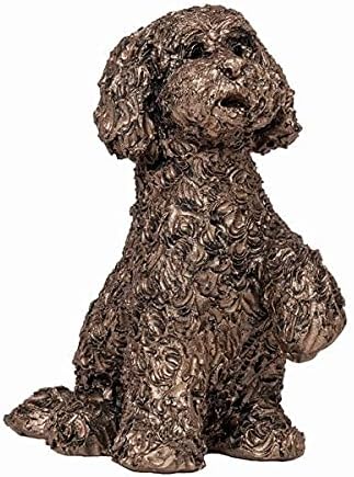 Frith Sculpture Cockapoo Begging Dog Cold Cast Bronze Miniature Ornament - Bella