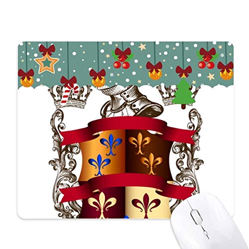 Tapis de souris médiéval chevaliers d'Europe cadeau de Noël en caoutchouc