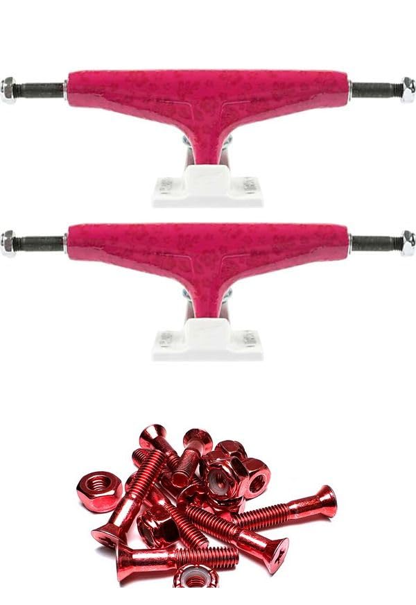 Tensor Trucks Daewon Song Mag Light All Terrain Slicks Pink/White Skateboard Trucks - 5.25