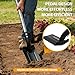 Stainless Steel Trench Shovel,4-Inch V-Shape Narrow Trenching Spade–Heavy Duty Professional Garden & Landscaping Tool with 60-Inch Adjustable Long Handle &Foot Pedal for Digging,Edging,and Entrenching