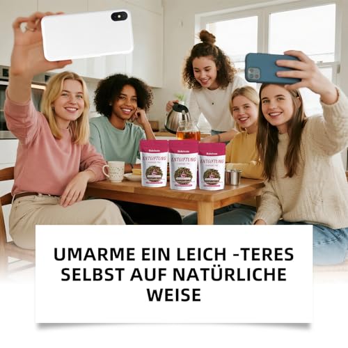 Detox Tee zum Abnehmen – Gewichtsverlust Kräutertee, Natürliche Kräutermischung mit Grüner Tee, Löwenzahn, Rose & Pfirsich – Unterstützt Entgiftung, Verdauung & Wohlbefinden – Vegan(28 Teebeutel)