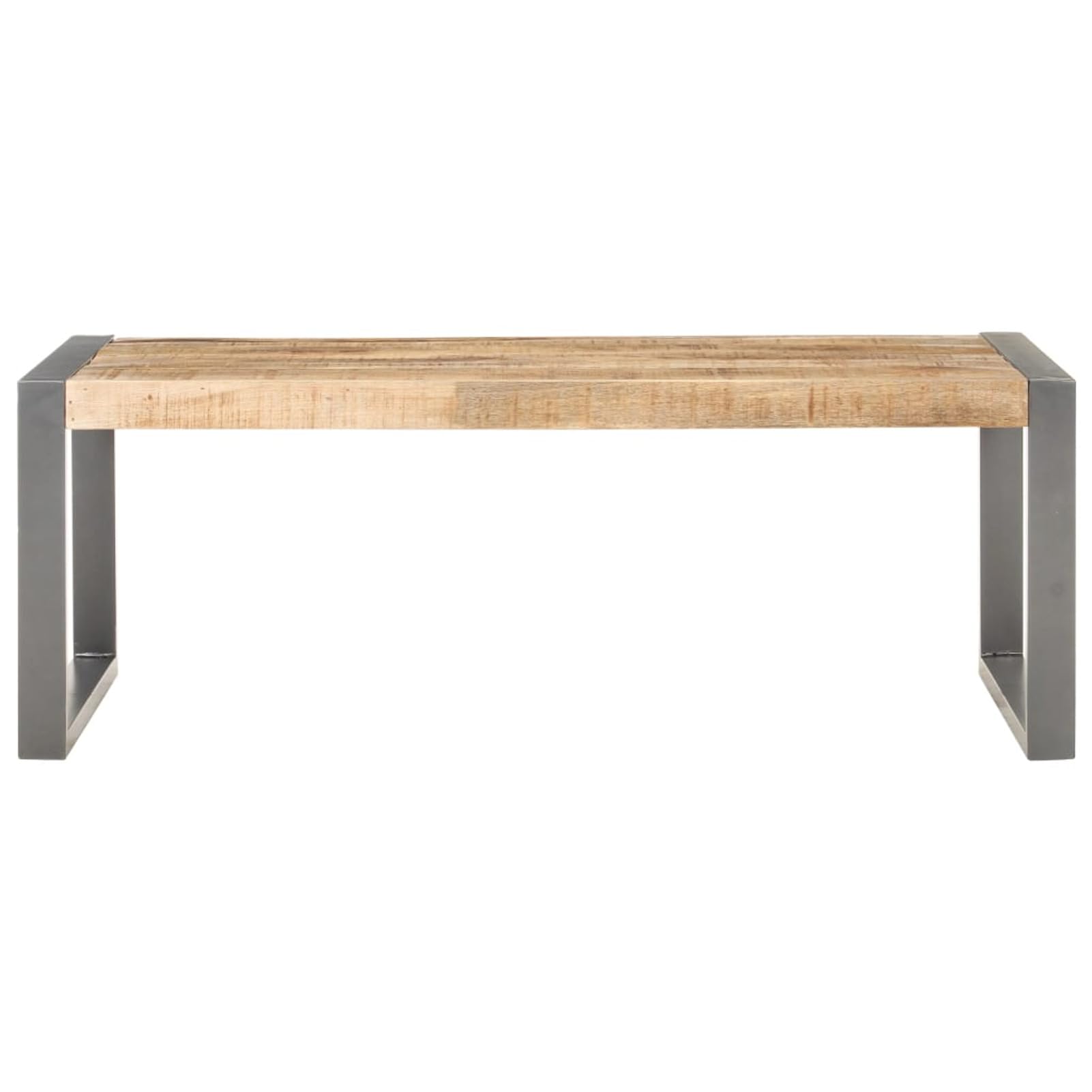 Homgoday Table basse 110 x 60 x 40 cm en bois de manguier brut pour salon, salle de réception d'invités, chambre à coucher et mobilier de bureau
