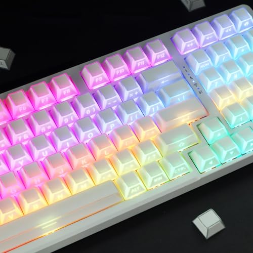 Teclado mecánico de 136 teclas con retroiluminación e impresión lateral visual 5