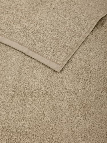 Image of Monte Carlo Essential 100% Cotton Small Bath Towel | 340 GSM Ultra Lightweight & Quick Dry | Soft Absorbent Compact Towel 60x120 cm | Bathroom Towel for Gym, Travel & Daily Use (Soho) | Lemon Yellow