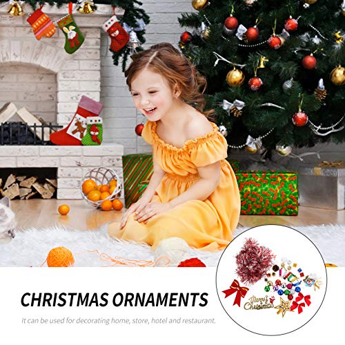 EXCEART 136Pcs Conjunto de Enfeites para Ãrvores de Natal Enfeites Pendurados para Ãrvores de Natal