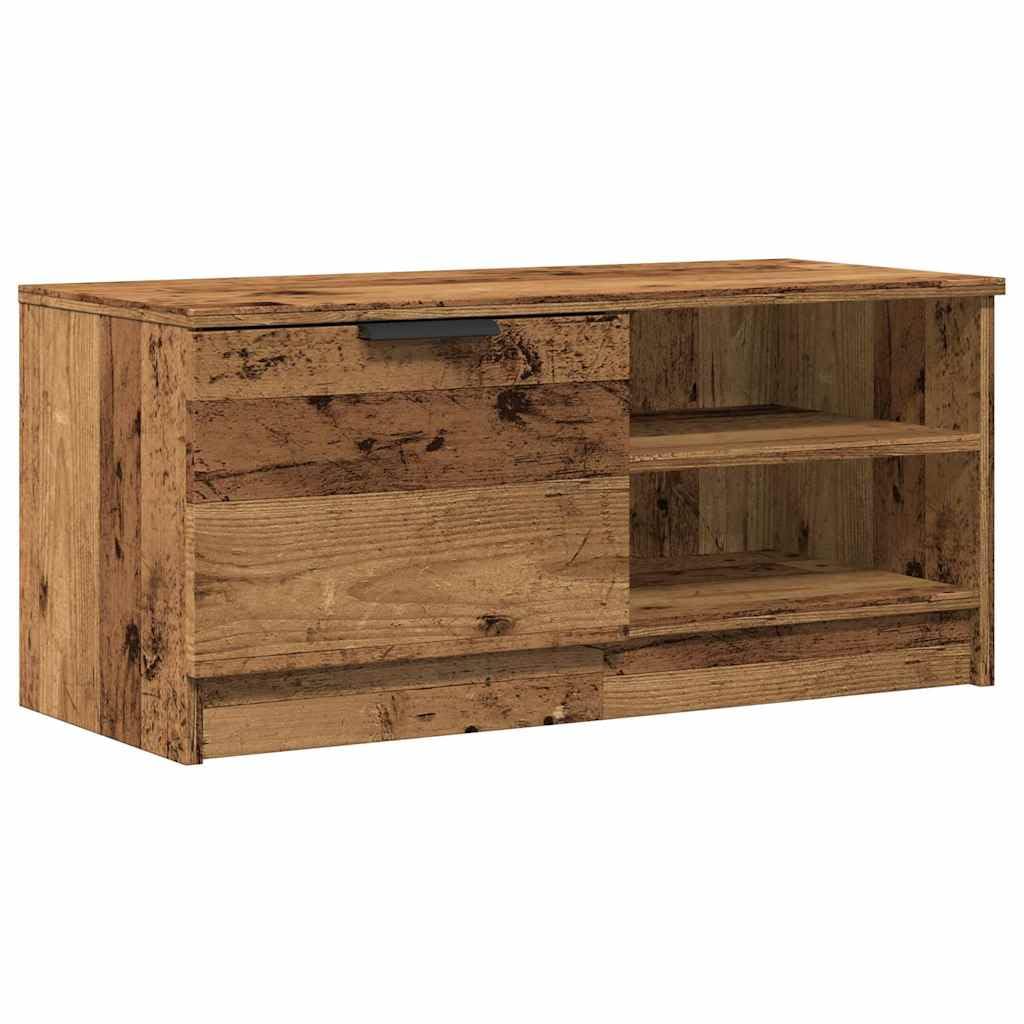 Fengshui Mobile TV 80 x 35 x 36,5 cm, in legno, 2 pezzi | Con 2 ripiani e 1 porta, ampio spazio, facile da pulire con un panno umido