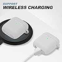 Vista 339 de Funda para AirPods Pro con kit de limpieza, funda de silicona suave para Apple AirPod Pro de 1ª/2ª generación, accesorios de funda AirPods Pro/Pro 2