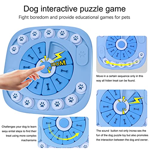 Yasons Dog Puzzle Toys For Large Dogs, Upgraded Interactive Dog Food Puzzles Toys, Pets Treat Puzzle For Mental Stimulation, Iq Training, Dog Enrichment Toys With Squeak Design - 11.8"X11.8" - Xl #TOP4