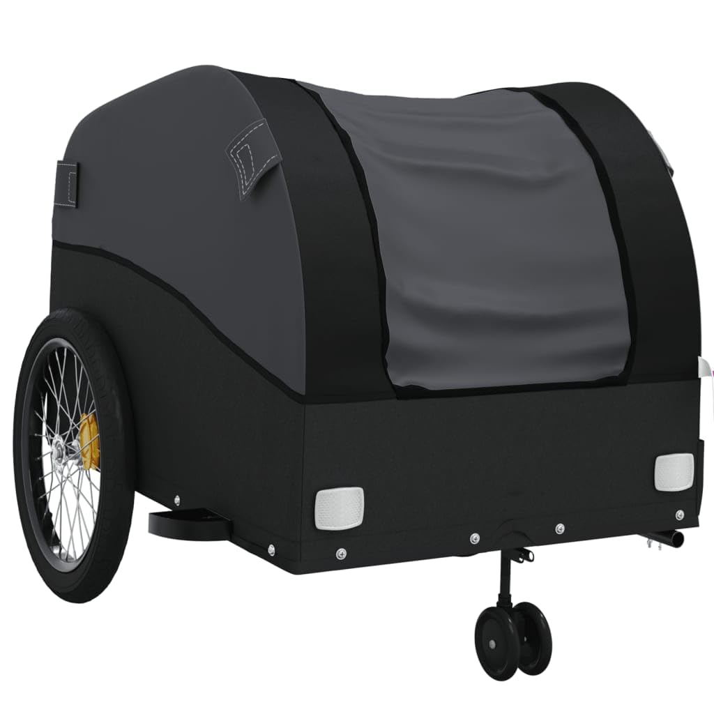 AUVYI Remolque de carga de bicicleta de hierro versátil Remolque de bicicleta moderno Construcción de muebles práctico