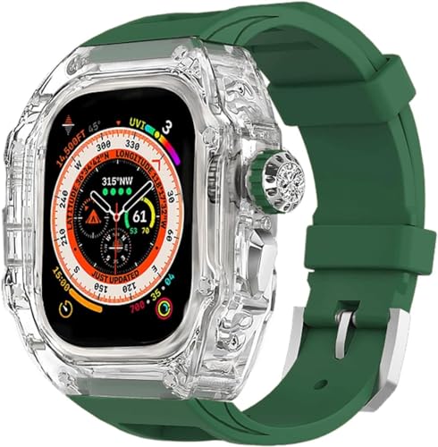 CEKGDB vP[X^NE{^tbfSoh Mod LbgA Apple Watch oh Ultra 8 7 6 5 4 SE 44mm 45mm 49mm n[h PC Jo[ANZT[Lbgp(L,45mm)