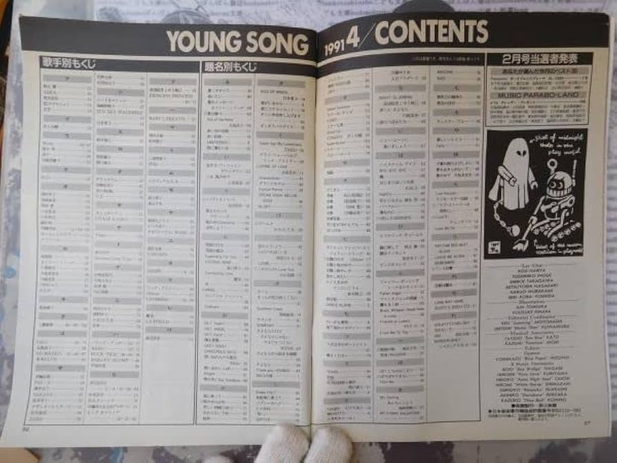 激稀少/当時モノ/GISM 1994.5.22 セットリスト表/B5 激稀少/当時モノ/GISM 1994.5.22 セットリスト表/B5