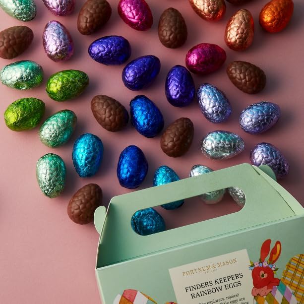 Fortnum & Mason Finders Keepers Rainbow Eggs, Chocolate Easter Eggs, Assorted Colours