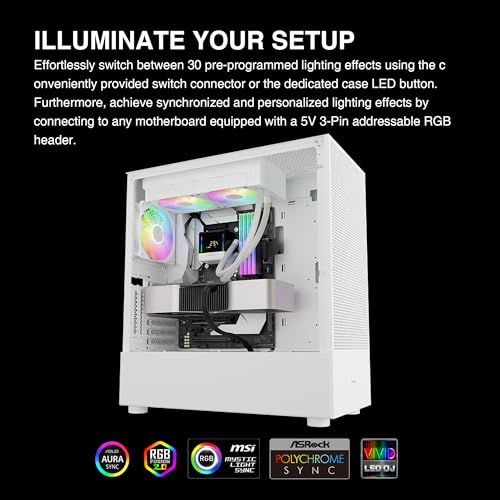 GAMDIAS CHIONE E4 240mm AIO CPU Liquid Cooler, Real-time Digital Display Patented PWM Pump, Hidden Cable Design, ARGB PWM Fan w/MB Sync, Intel LGA 1700/1200, AMD AM5/AM4, Black 3