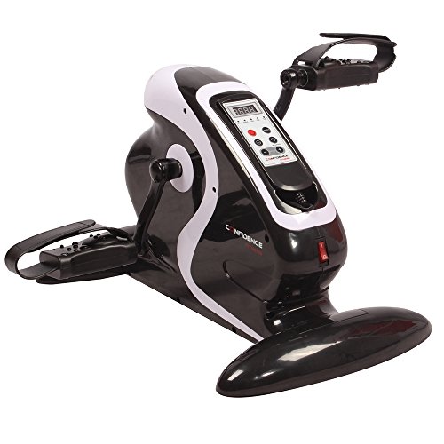 Confidence Fitness Motorized Electric Mini Exercise Bike/Pedal Exerciser Black