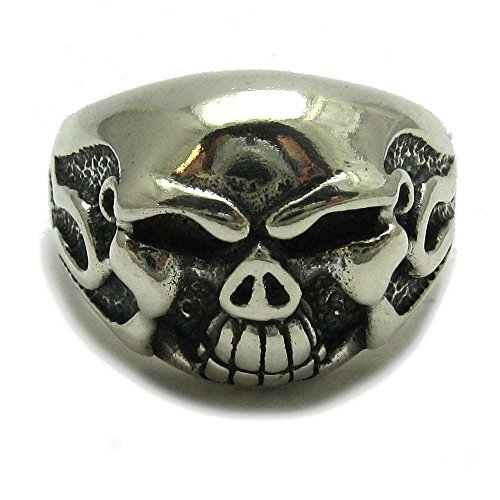 Bague en argent massif 925 crâne un cadeau d'anniversaire mémorable pour motard