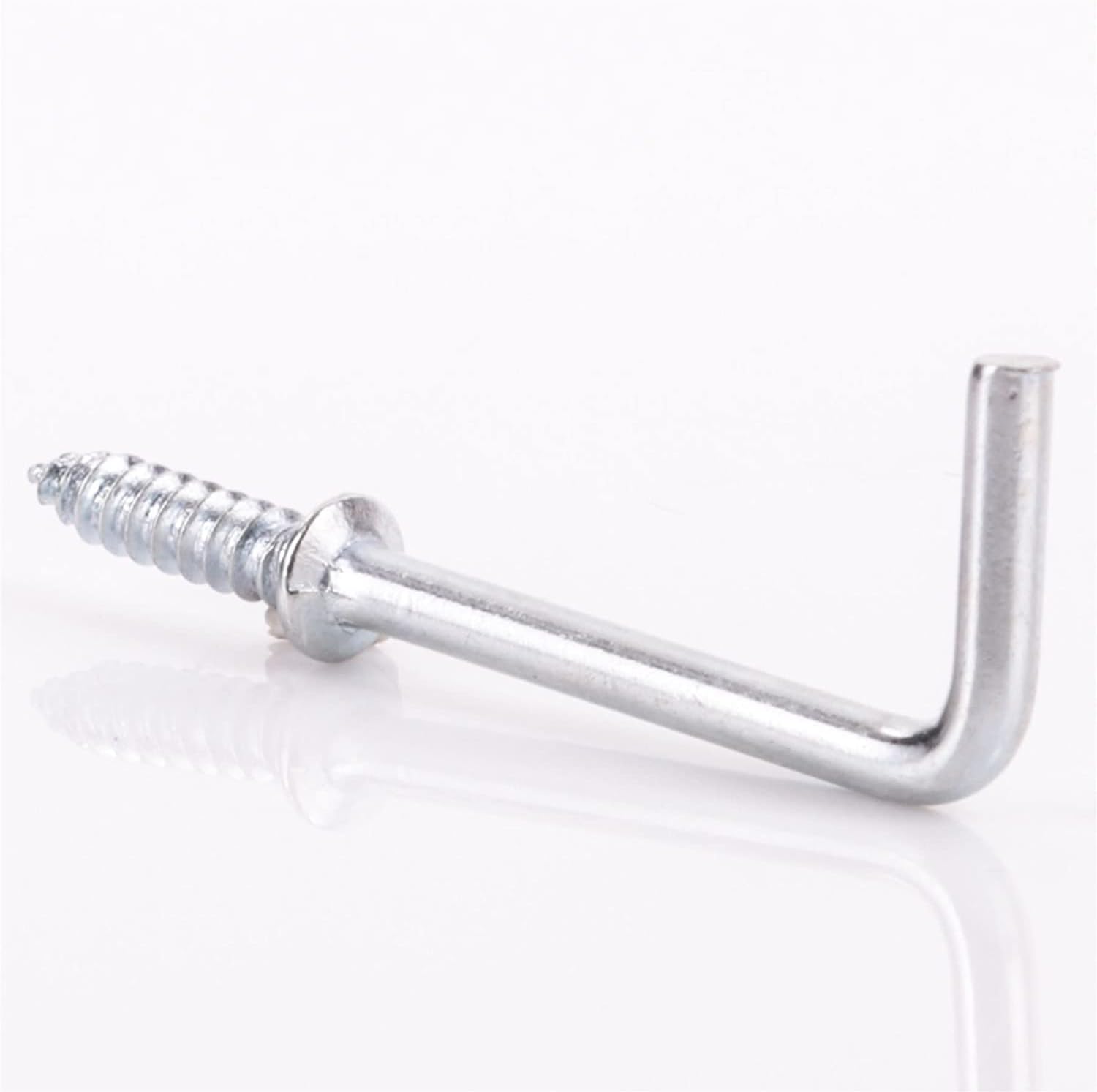 SISI UK Small 25mm Zinc Dresser Hooks Screw in Dresser Hooks Cup Hook L