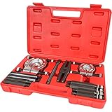 Hochwertiges Werkzeug TecTake® 12 TLG Lagerabzieher Set Polradabzieher Trennmesser Satz Lager Abzieher inkl. Koffer