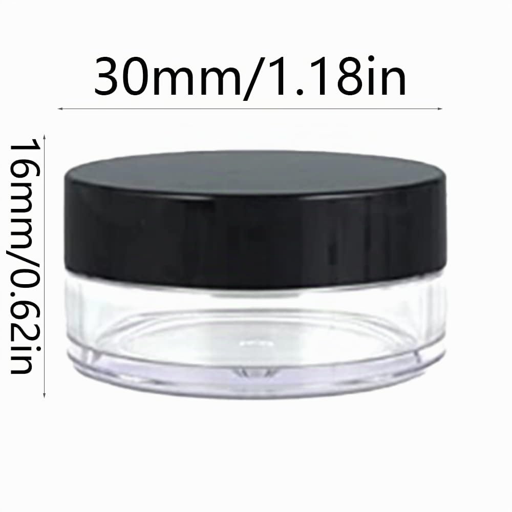 Contenitori Cosmetici, 4 Pcs 5g Trasparente Contenitori da Viaggio, Vasetti Plastica, Contenitore Cosmetico Barattoli Plastica Trasparente, per Crema Balsamo Labbra Campione