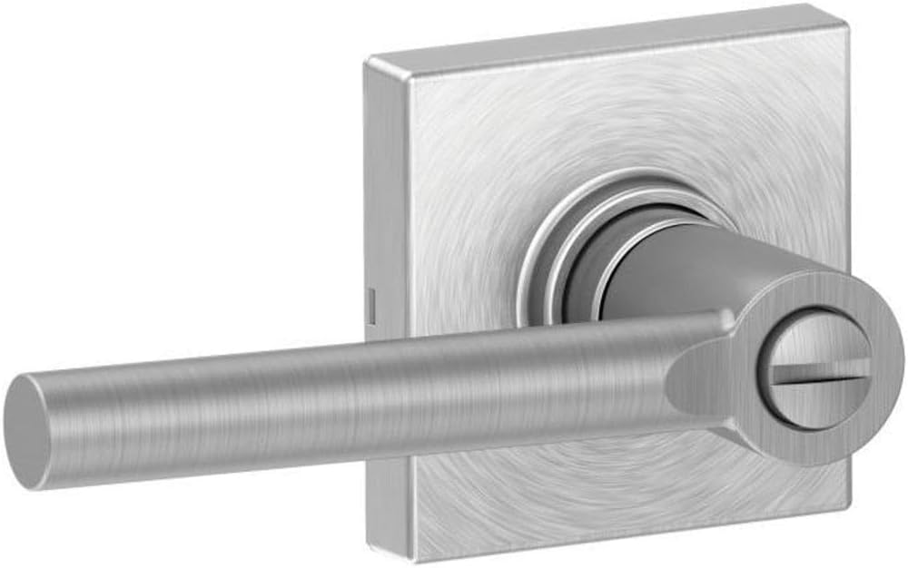 SCHLAGE J40BRW626COL J40-BRW-COL Broadway Privacy Door Lever Set with Decorative Collins Trim (Formerly Dexter)