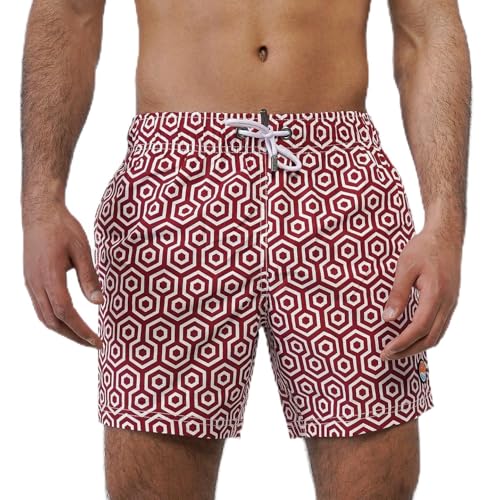 Illusions Men's Swim Trunks, 100% Polyester, Quick-Dry, Lightweight, Durable, Beach & Pool Shorts
