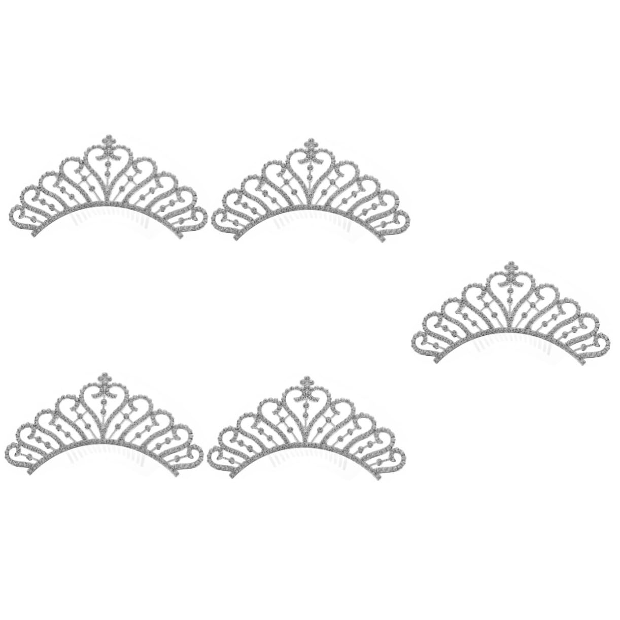 DOITOOL 5 Stück Haarschmuck Für Hochzeiten Braut-haarkamm Seitlicher Haarkamm Clip Stilvoller Kopfschmuck Krone Geeignet Für Haartypen
