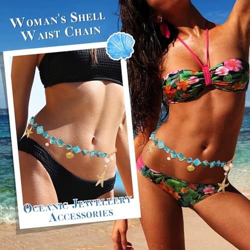 Seashell Waist Chain Belt Body Chain Belly Oceanic Jewelry Accessories for women2