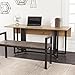SEI Furniture Driness Drop Leaf Convertible Console to Dining Table, Weathered Oak, Black