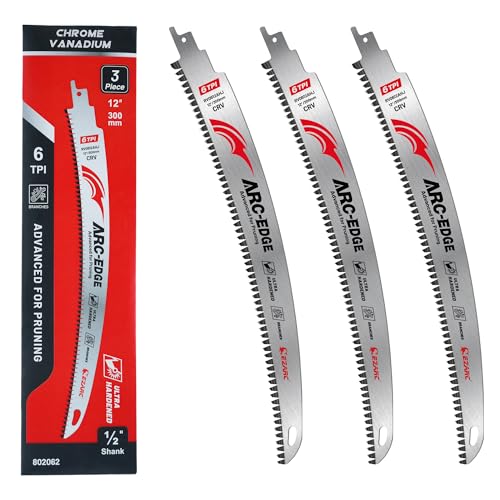 EZARC Japanese Teeth Reciprocating Saw Blades 12 Inch, Arc Edge W...