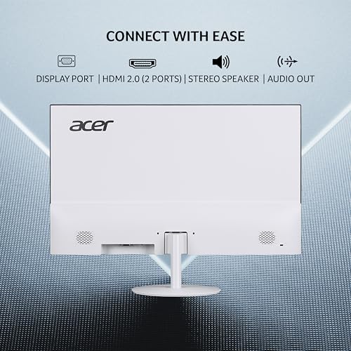 Image of acer SA272U G 27 Inch WQHD 2560 x 1440 IPS Backlit LED Monitor | 120Hz Refresh, 1ms VRB Response, HDR10, AMD FreeSync | Ultra Slim 7.2mm Design | 2xHDMI, 1xDP, Stereo Speakers | Eye Care | White