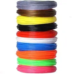 Kit Filamentos PLA 10 Cores 50m total para Canetas 3D e Impressora 3D